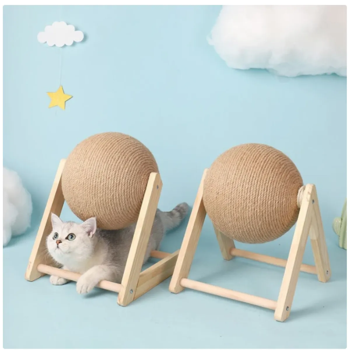Durable Cat Scratching Post Frame - Petfables - Cat Scratching Ball Frame