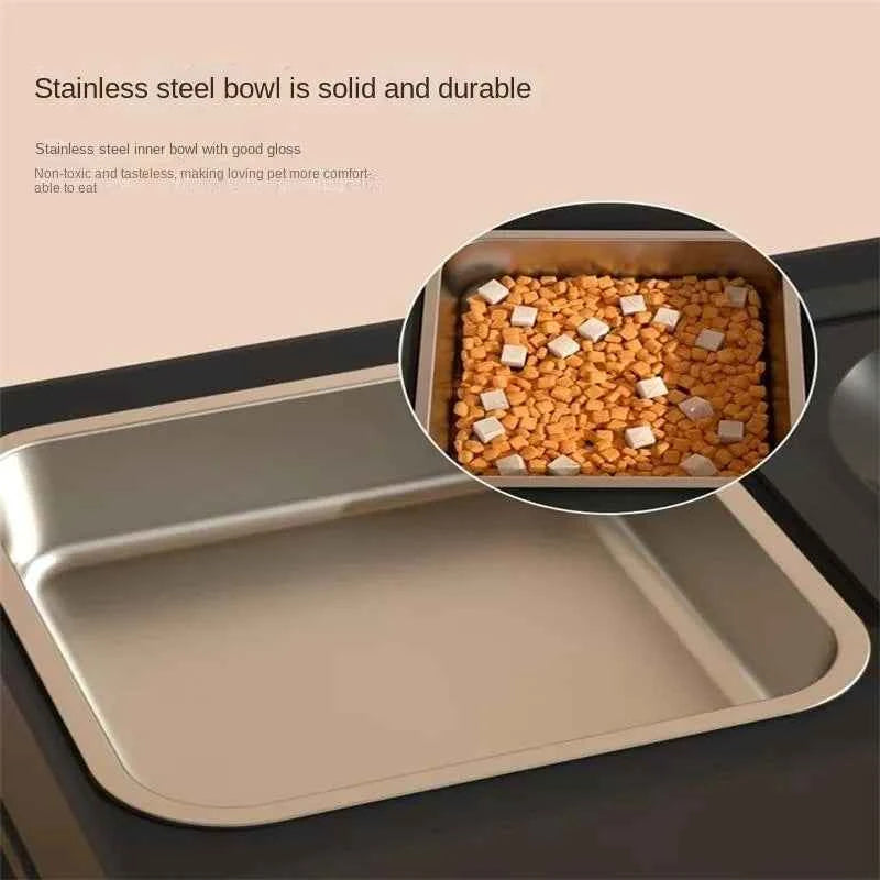 Adjustable Double Elevated Dog Bowls - Petfables