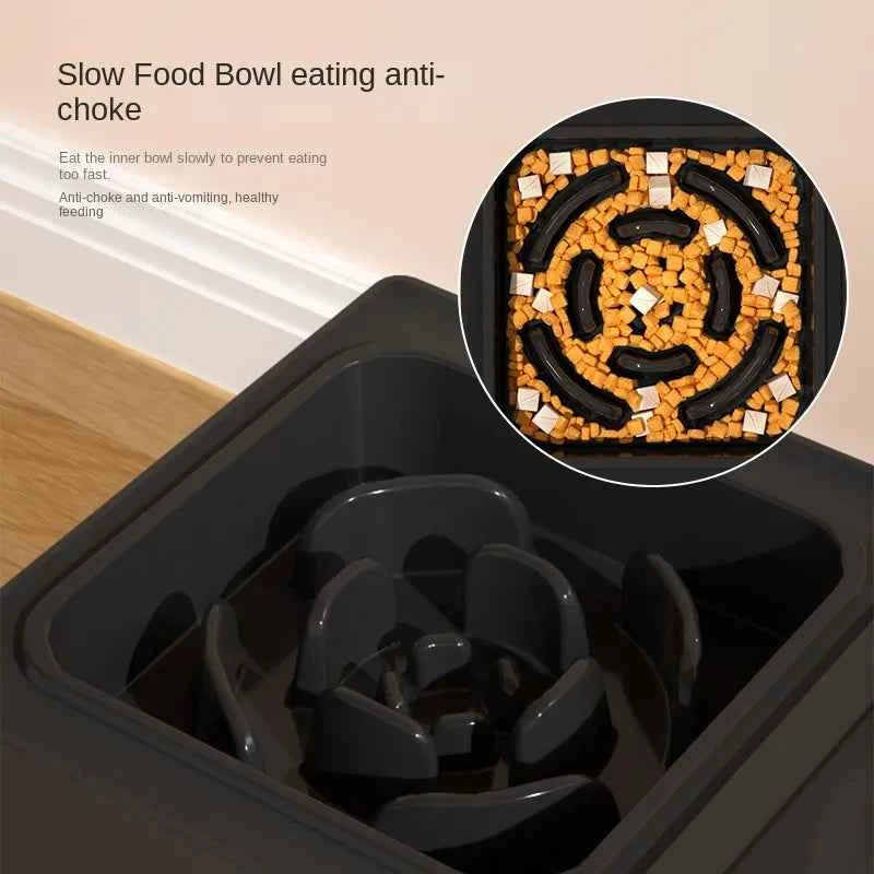 Adjustable Double Elevated Dog Bowls - Petfables