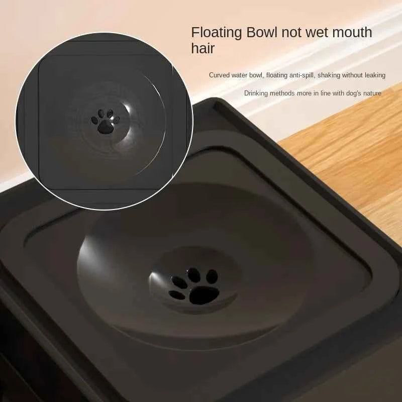 Adjustable Double Elevated Dog Bowls - Petfables