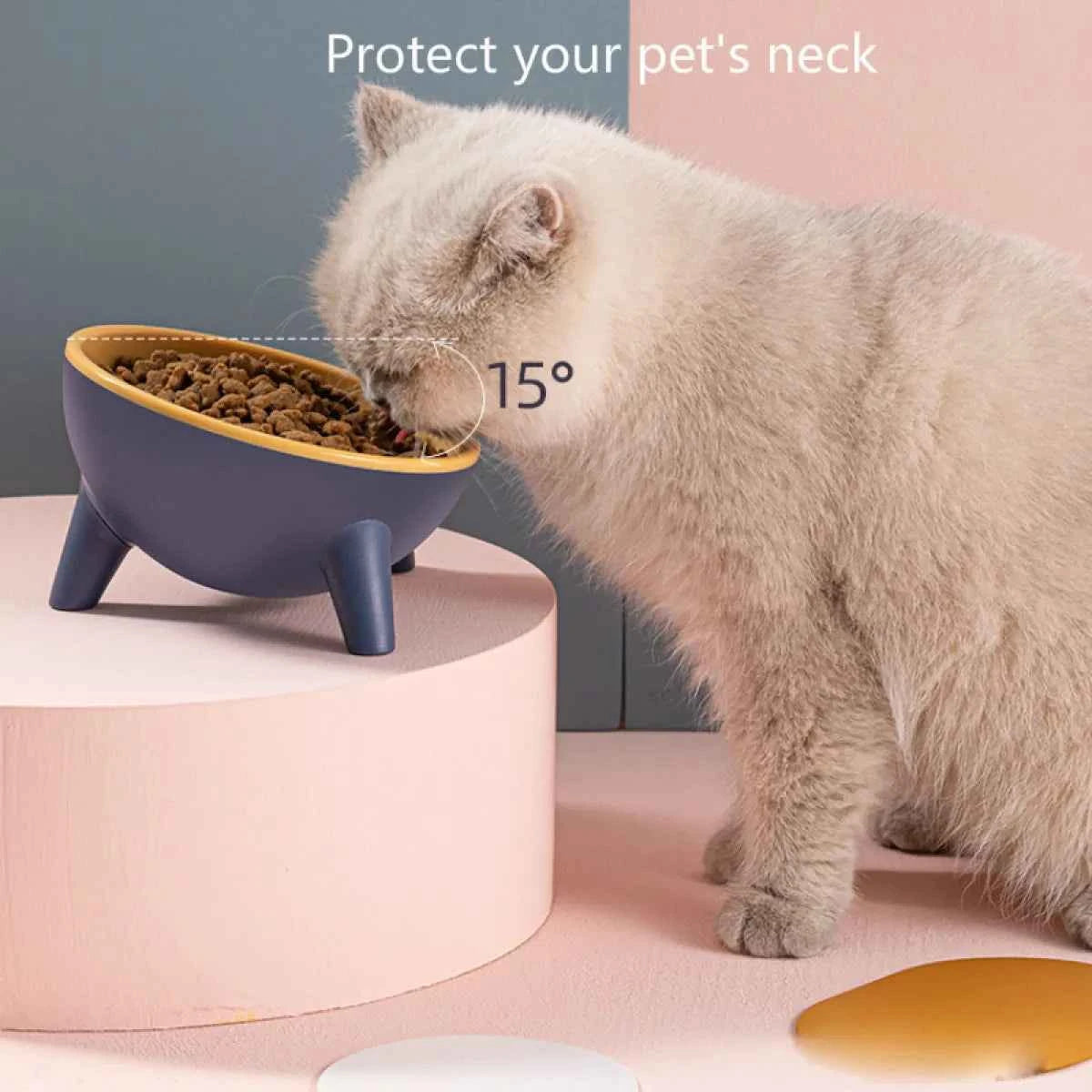 Nordic Style Pet Bowl with Stand - Petfables