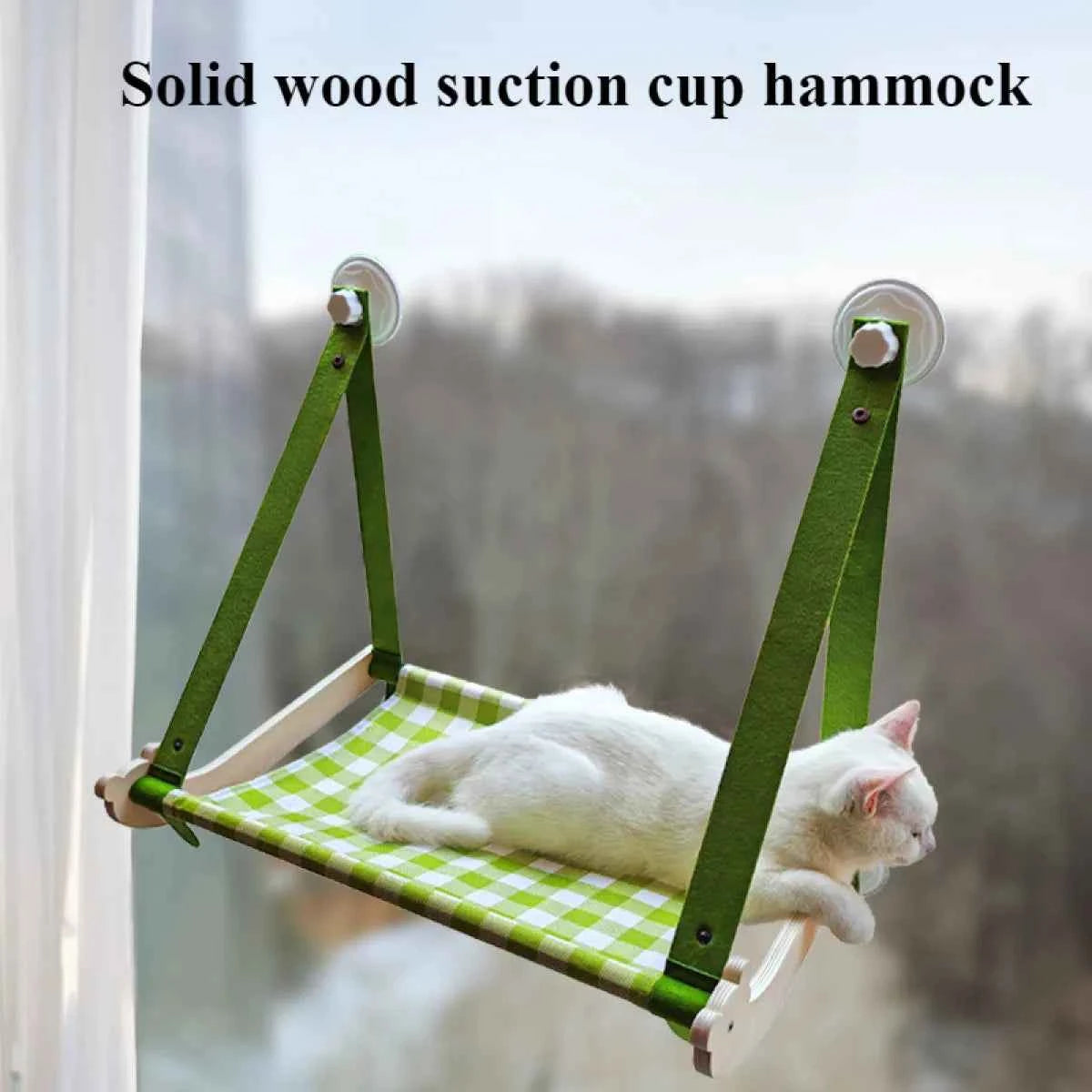 Durable Wooden Cat Window Hammock - Petfables