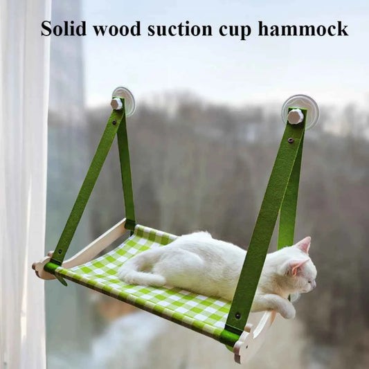 Durable Wooden Cat Window Hammock - Petfables