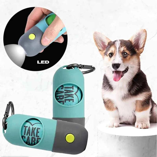 LED Pet Waste Bag Dispenser Organizer - Petfables