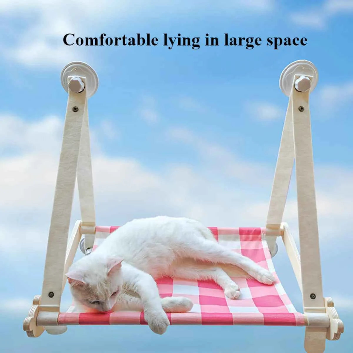 Durable Wooden Cat Window Hammock - Petfables