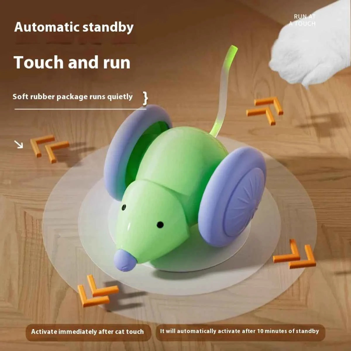 Interactive Electric Mouse Cat Toy - Petfables