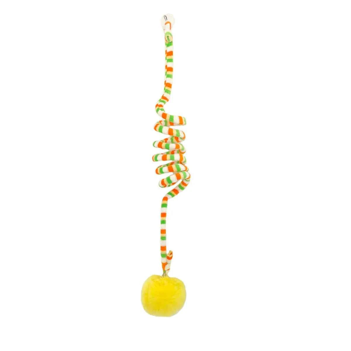 Simulation Interactive Cat Teaser Wand - Petfables - Pet Toys - Yellow