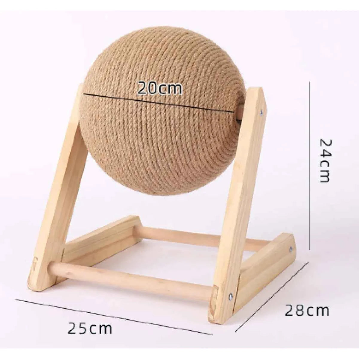 Durable Cat Scratching Post Frame - Petfables - Cat Scratching Ball Frame - Dimensions