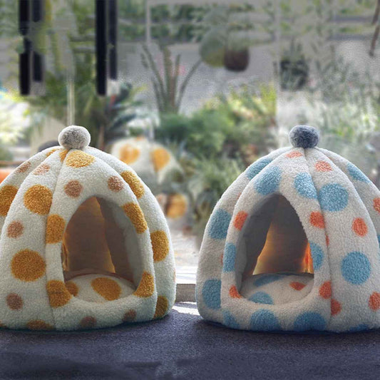 Dog Cat Sleeping Tent Nest - Dog Cat Bed Canopy - Petfables