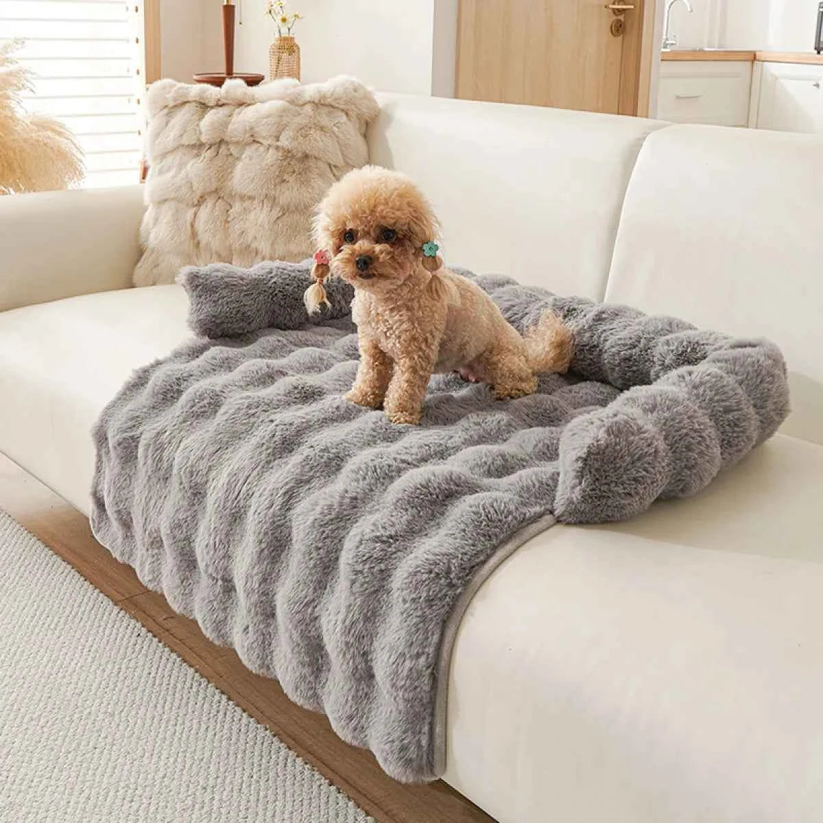 Thick Thermal Non-Slip Dog Cat Mat - Petfables - Dark Grey