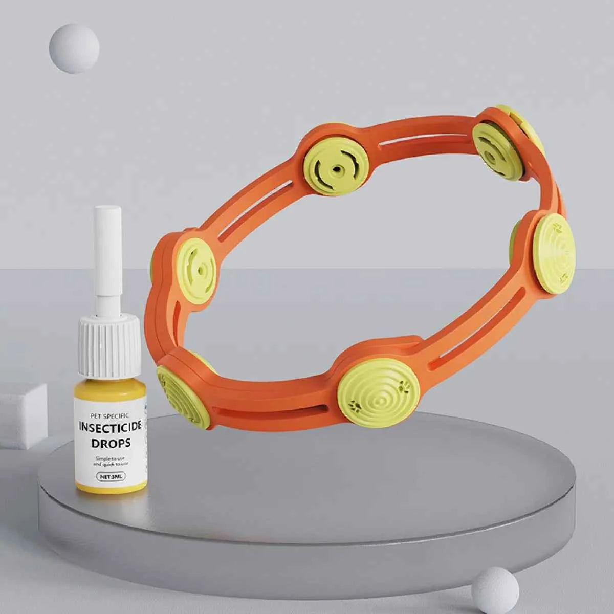 Outdoor Anti-Flea Pet Collar - Petfables - Orange