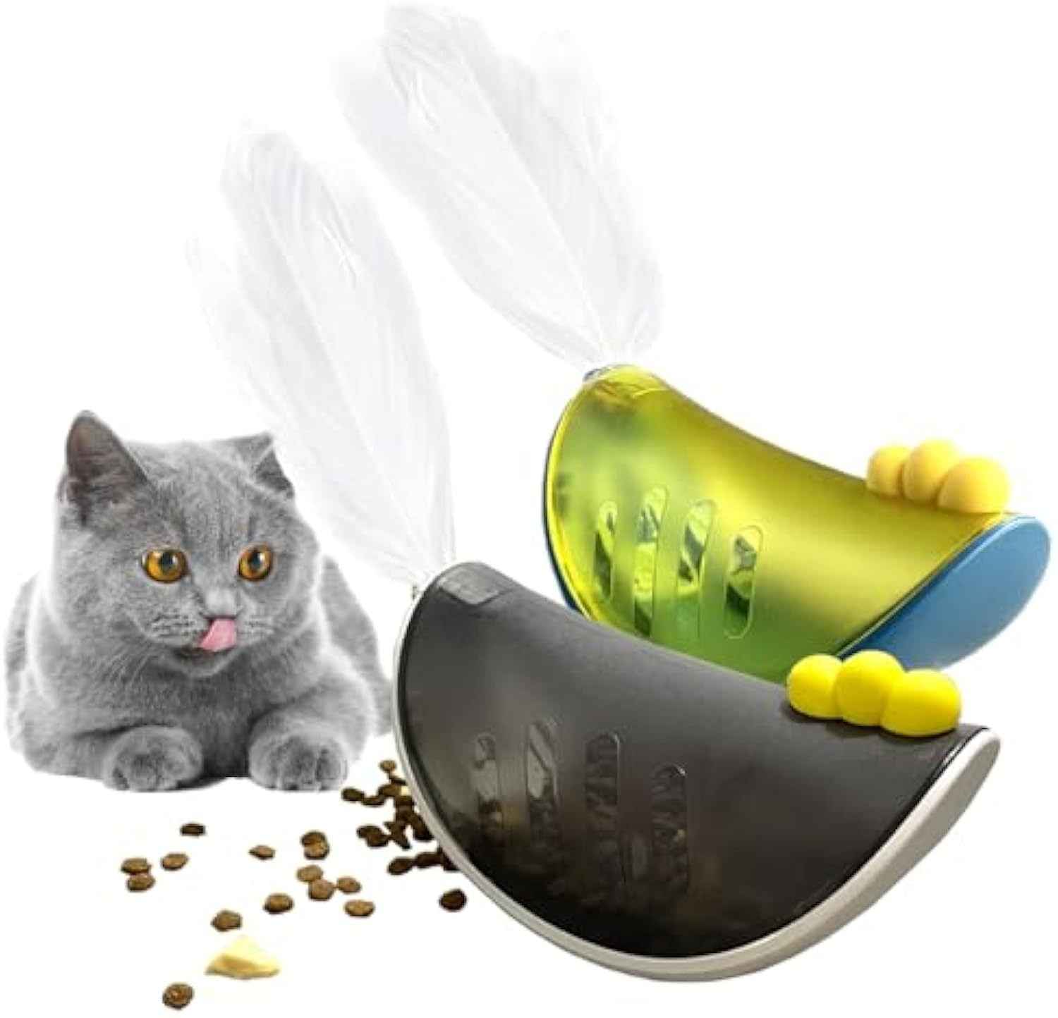Tumbler Interactive Cat Toys For Indoor  Cat Puzzle Feeder Funny Kitten Treats - Petfables