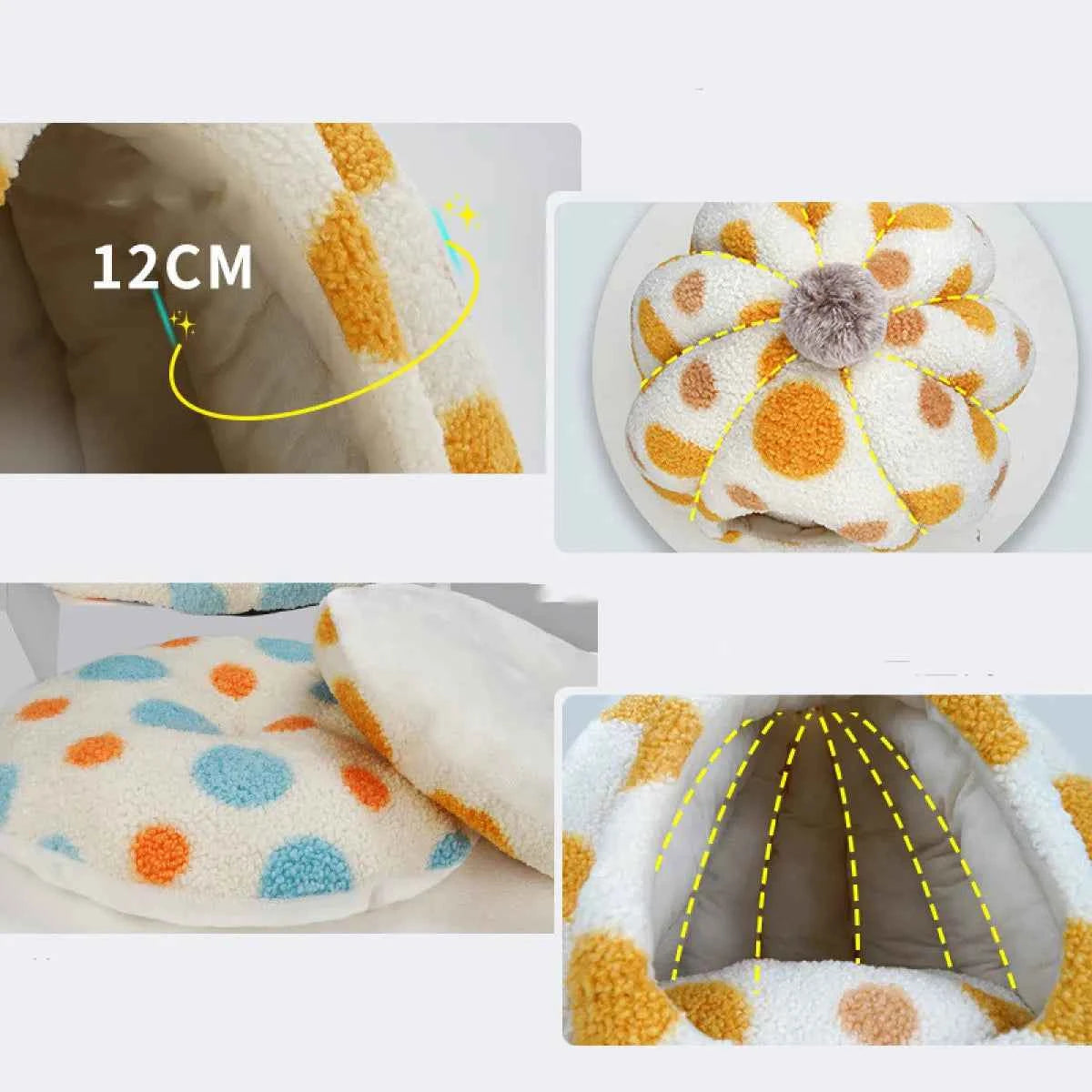 Dog Cat Sleeping Tent Nest - Dog Cat Bed Canopy - Petfables