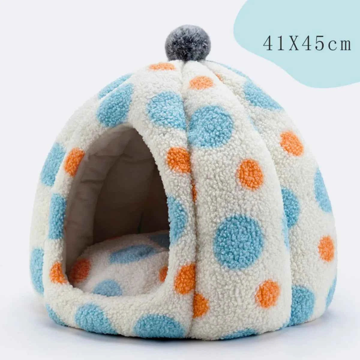 Dog Cat Sleeping Tent Nest - Dog Cat Bed Canopy - Petfables - Blue