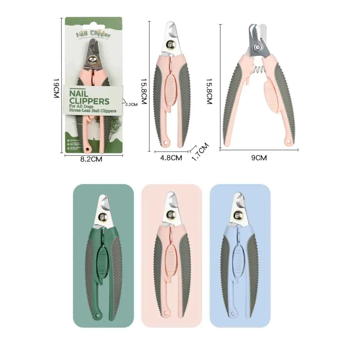 Professional Dog & Cat Nail Clipper - Petfables - Dimensions