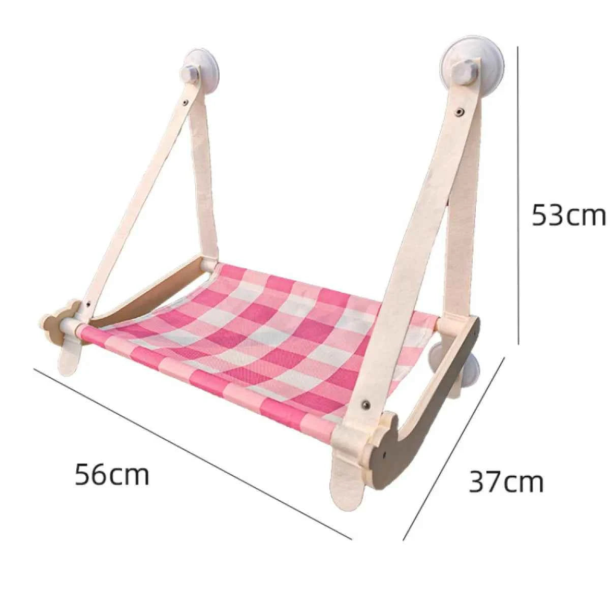Durable Wooden Cat Window Hammock - Petfables - Dimensions