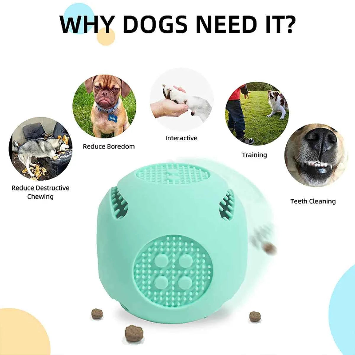 Silicone Dog Food Leak Toy